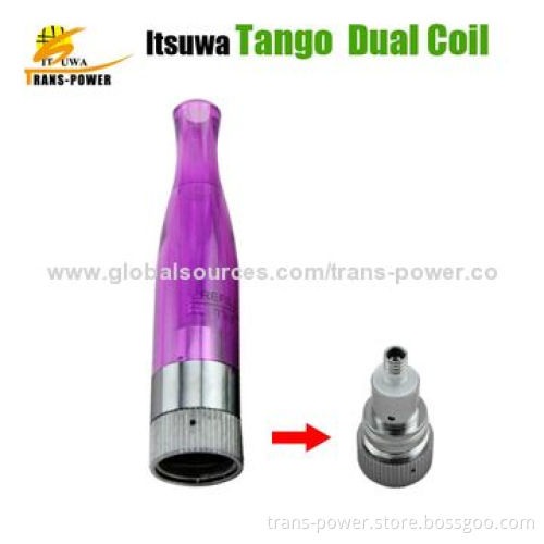 Itsuwa Fashionable E Cigarette Tango Vaporizer, 1.6mL Capacity, Dual Coil